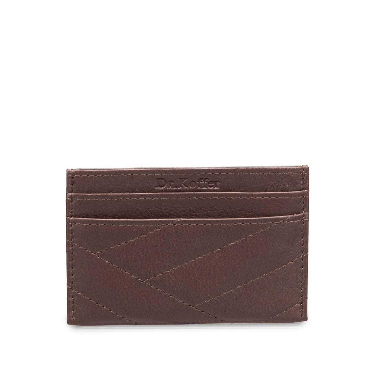 Кредитница Dr.Koffer из натуральной кожи коричневая