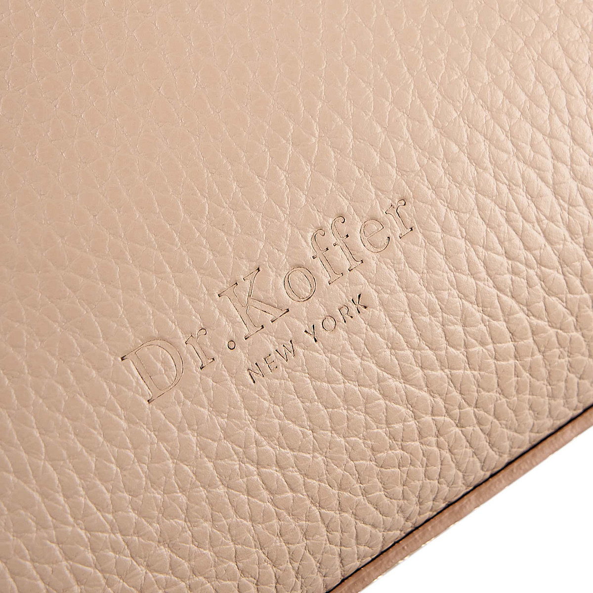 Женская сумка Dr. Koffer из натуральной кожи бежевая