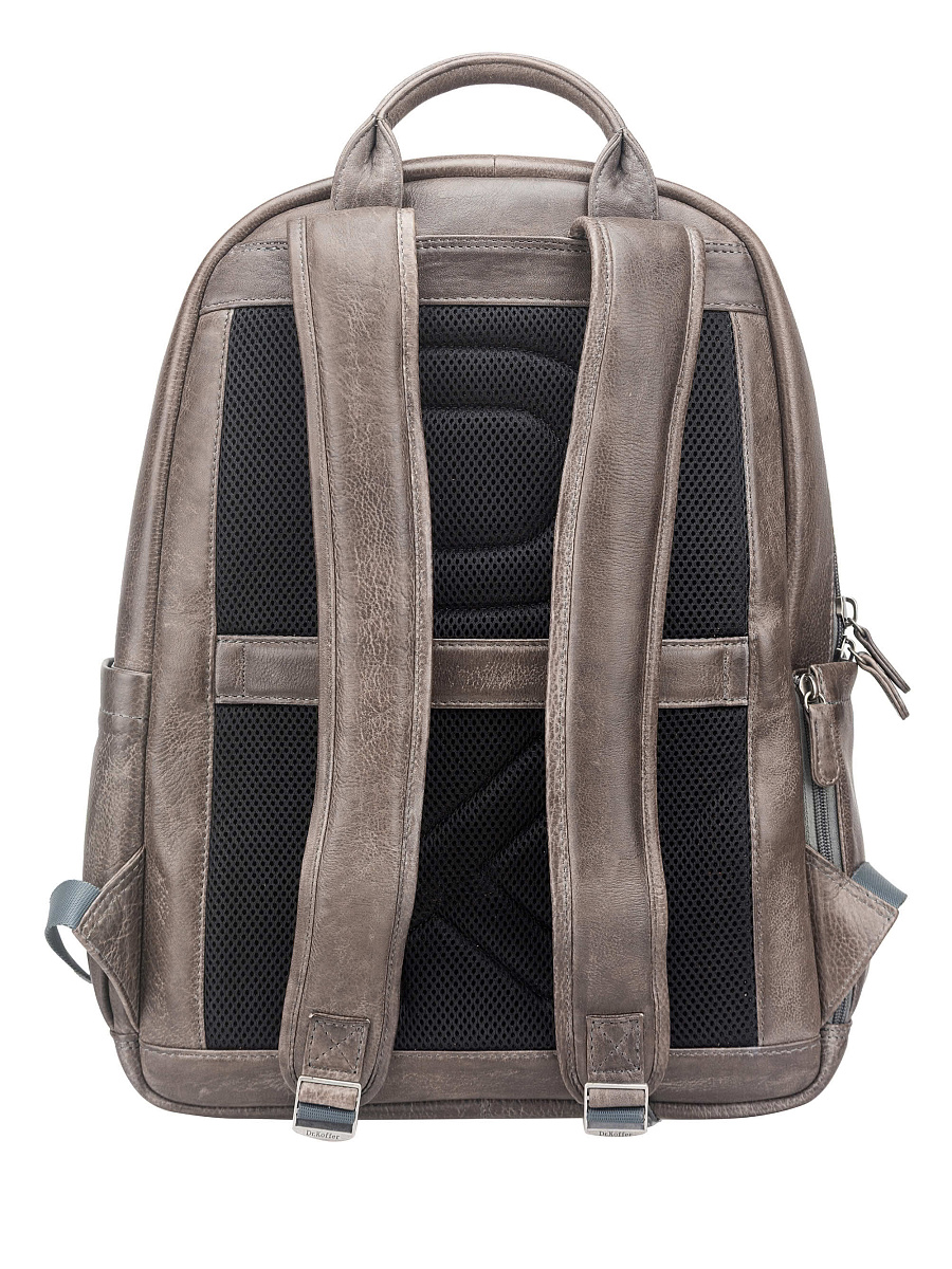 Рюкзак Dr. Koffer из натуральной кожи серый