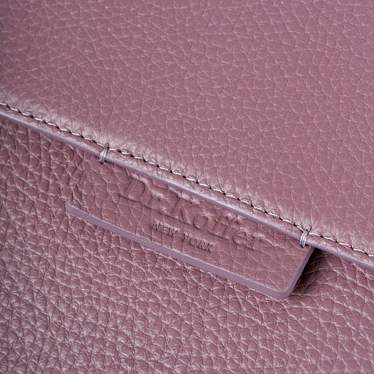 Женский рюкзак Dr. Koffer из натуральной кожи розовый