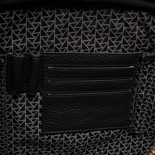 Деловая сумка Dr.Koffer из натуральной кожи черная