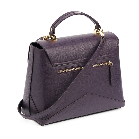 Женская сумка  Dr. Koffer из натуральной кожи фиолетовая