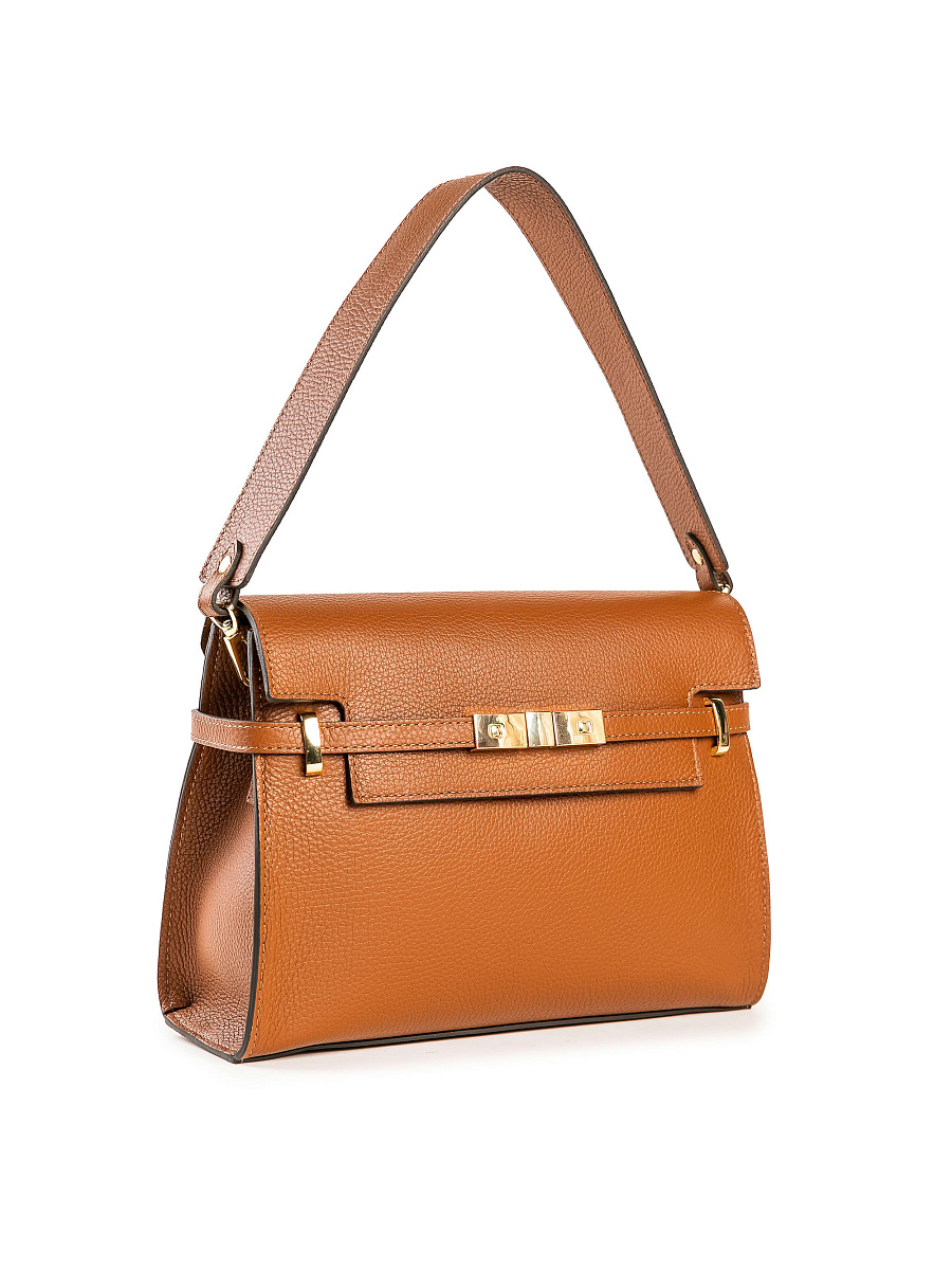 Женская сумка Dr. Koffer из натуральной кожи коричневая