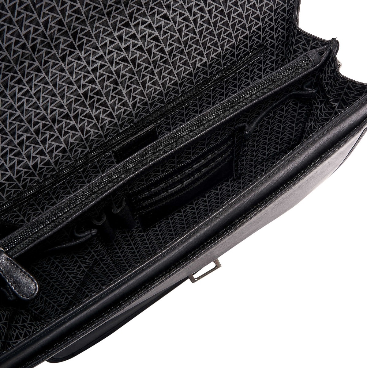 Портфель Dr.Koffer из натуральной кожи черный