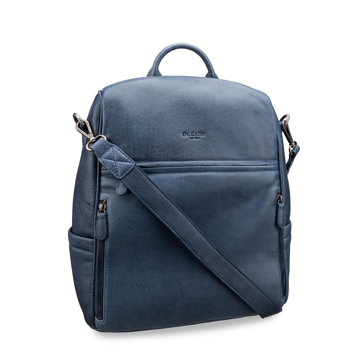 Рюкзак Dr.Koffer из натуральной кожи синий