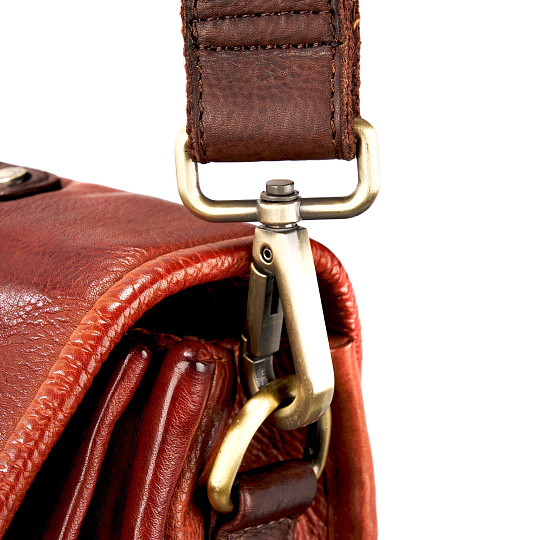 Портфель Dr.Koffer из натуральной кожи светло-коричневый