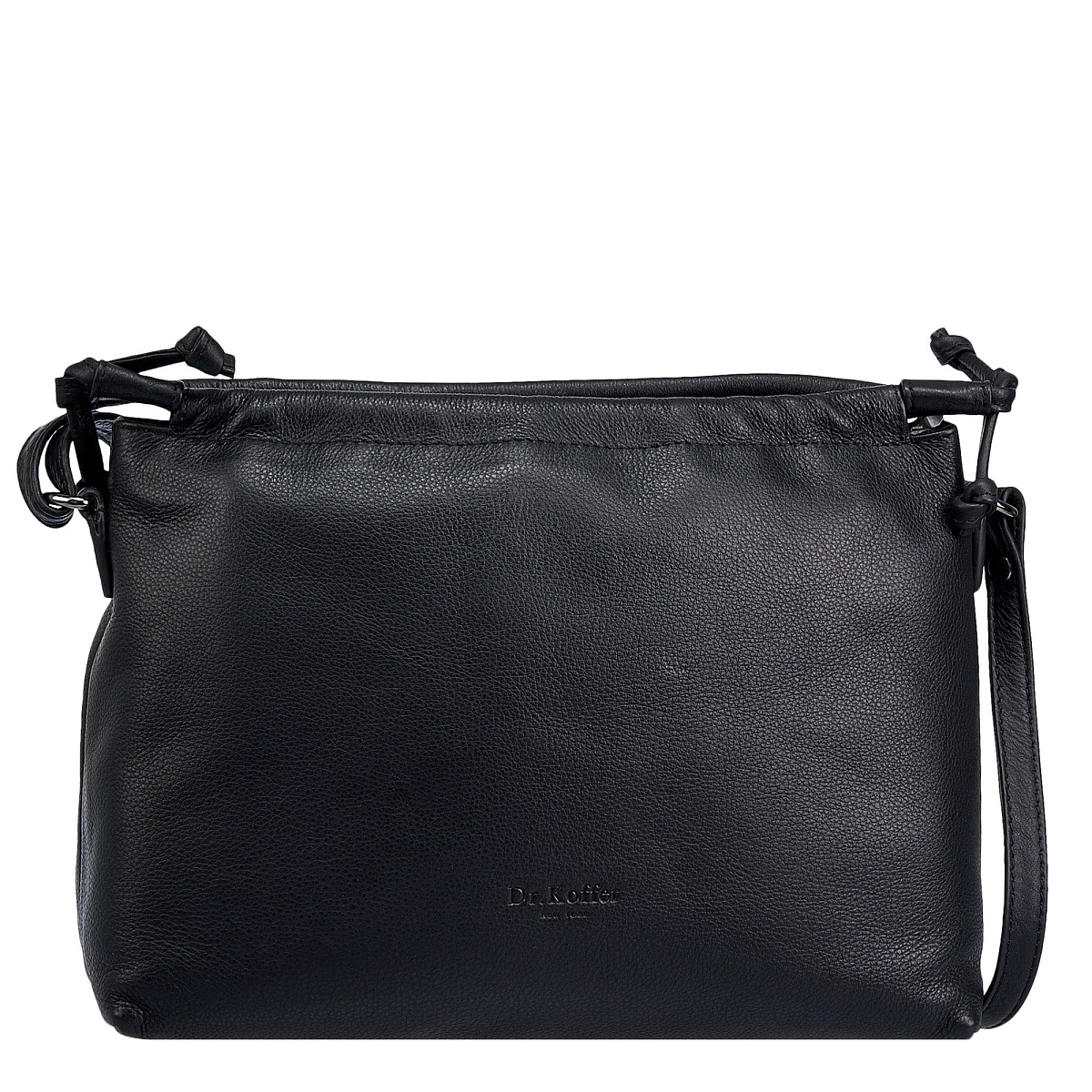 Женская сумка Dr.Koffer из натуральной кожи чёрная