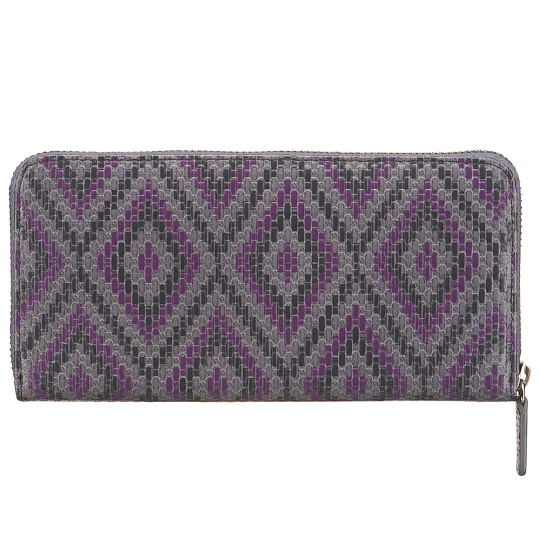 Портмоне Dr.Koffer из натуральной кожи серое