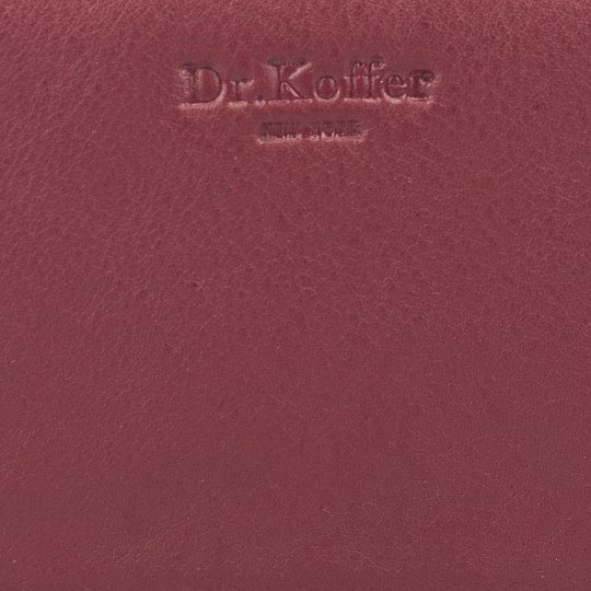 Ключница Dr.Koffer из натуральной кожи бордовая