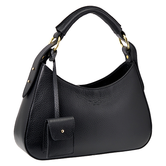 Женская сумка Dr. Koffer из натуральной кожи черная