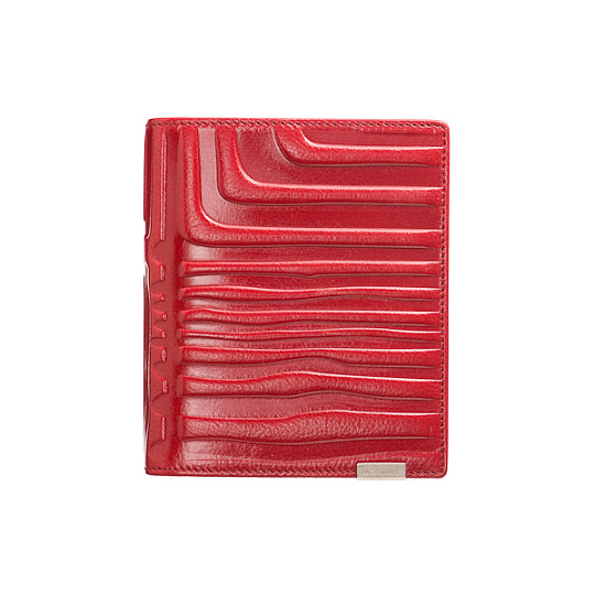 Визитница Dr.Koffer из натуральной кожи бордовая