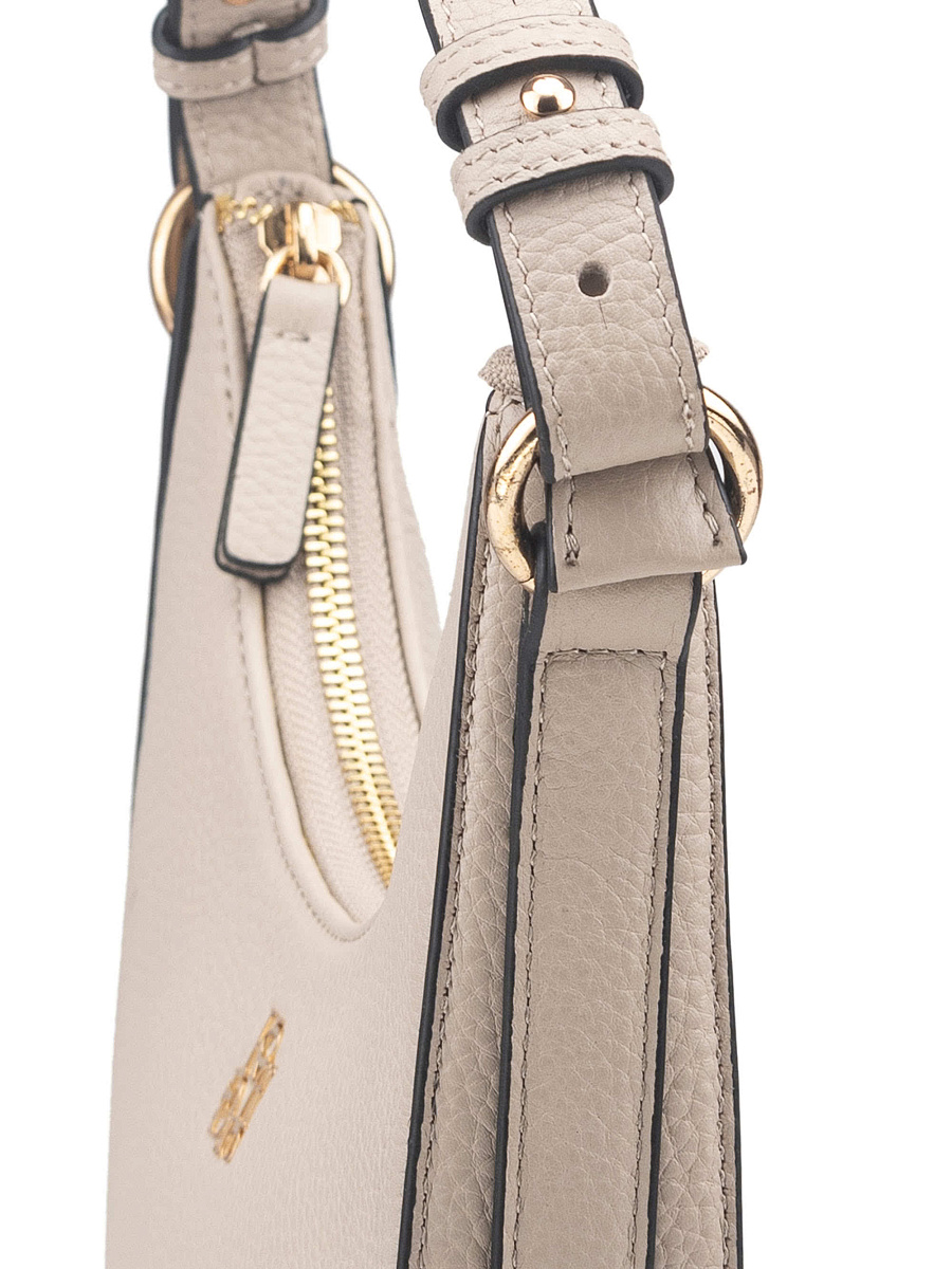 Женская сумка Dr. Koffer из натуральной кожи бежевая