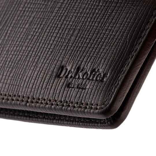 Портмоне Dr.Koffer из натуральной кожи коричневое