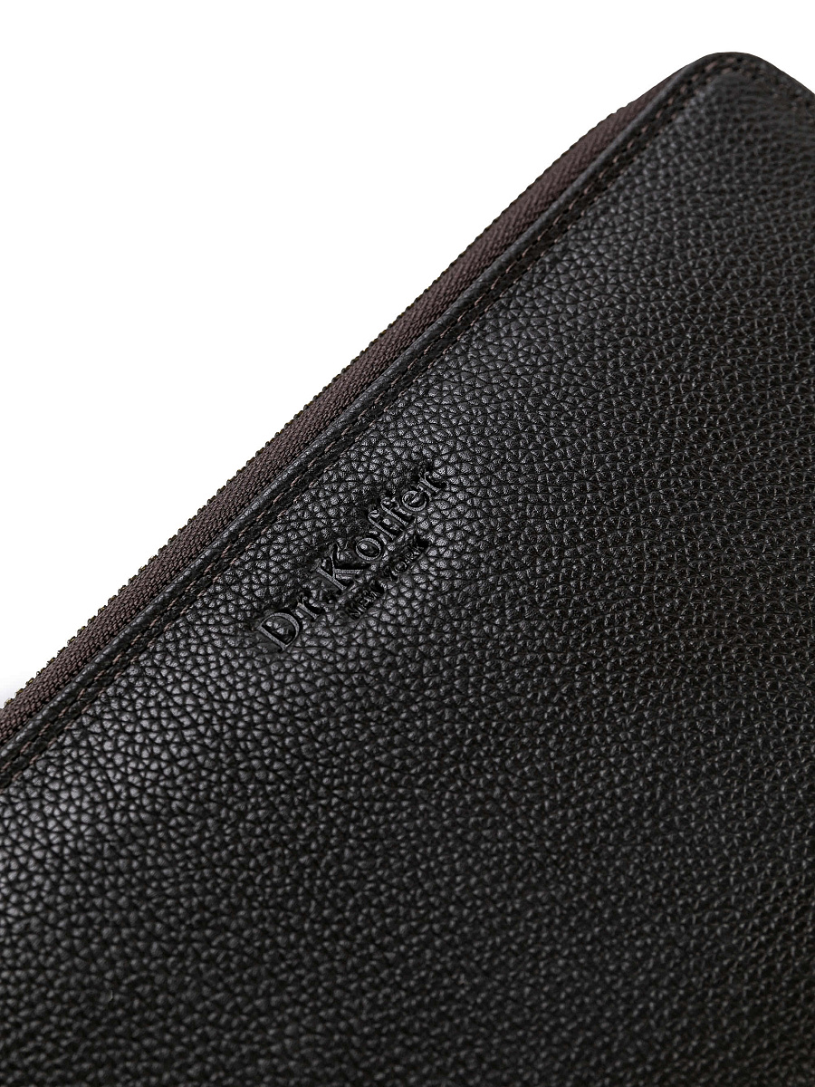 Портмоне Dr.Koffer из натуральной кожи коричневое