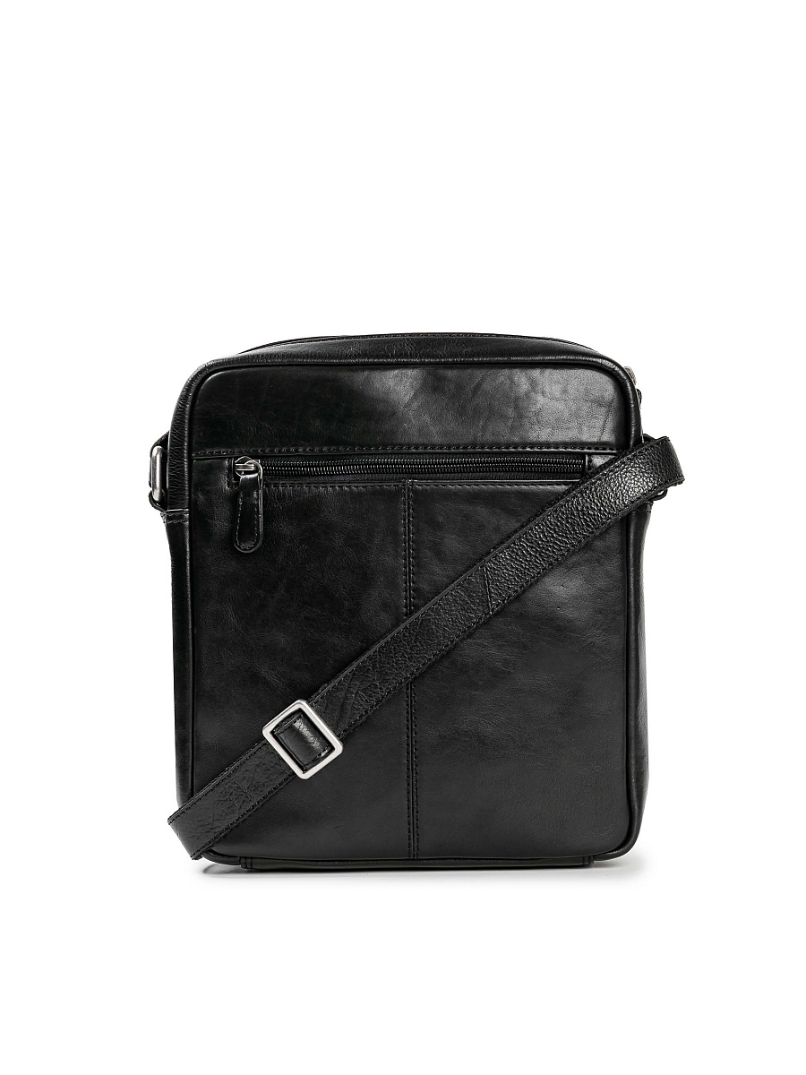 Сумка через плечо Dr.Koffer из натуральной кожи черная