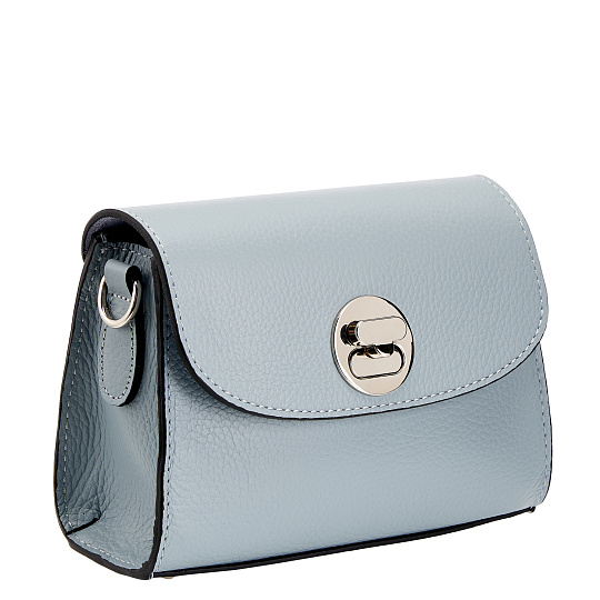 Женская сумка Dr. Koffer из натуральной кожи голубая