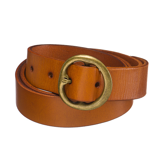 Ремень Dr. Koffer из натуральной кожи коричневый