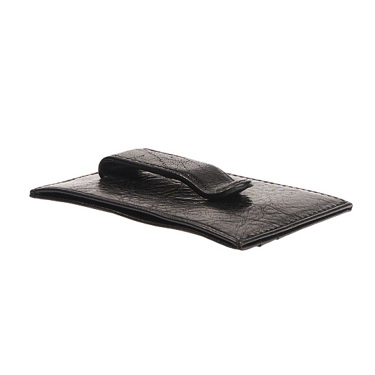 Визитница Dr.Koffer из натуральной кожи черная