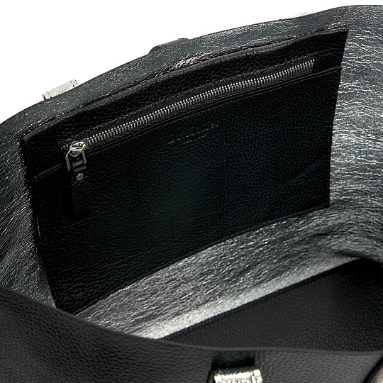 Женская сумка Dr. Koffer из натуральной кожи черная