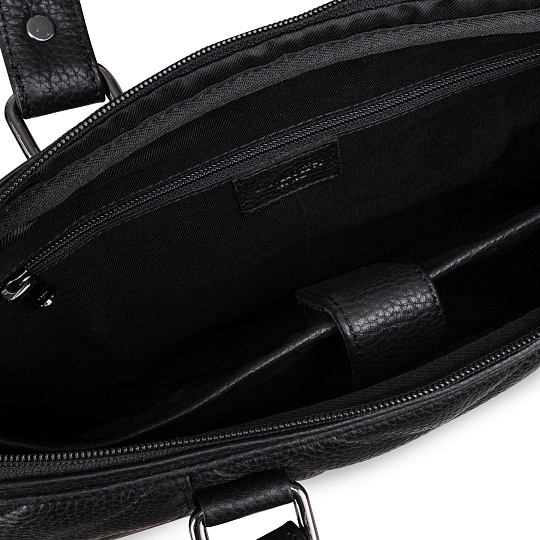 Женская сумка Dr.Koffer из натуральной кожи чёрная