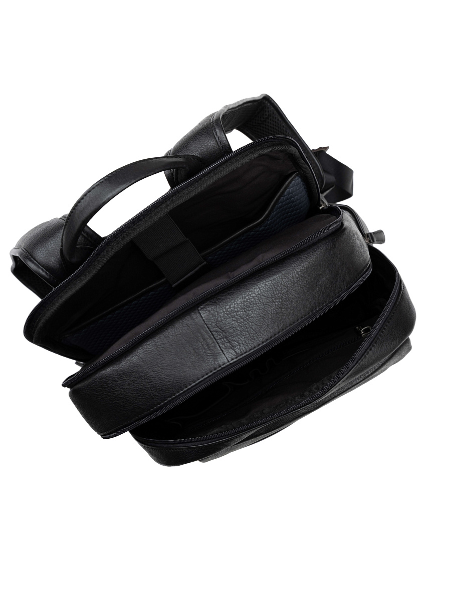 Рюкзак Dr. Koffer из натуральной кожи черный