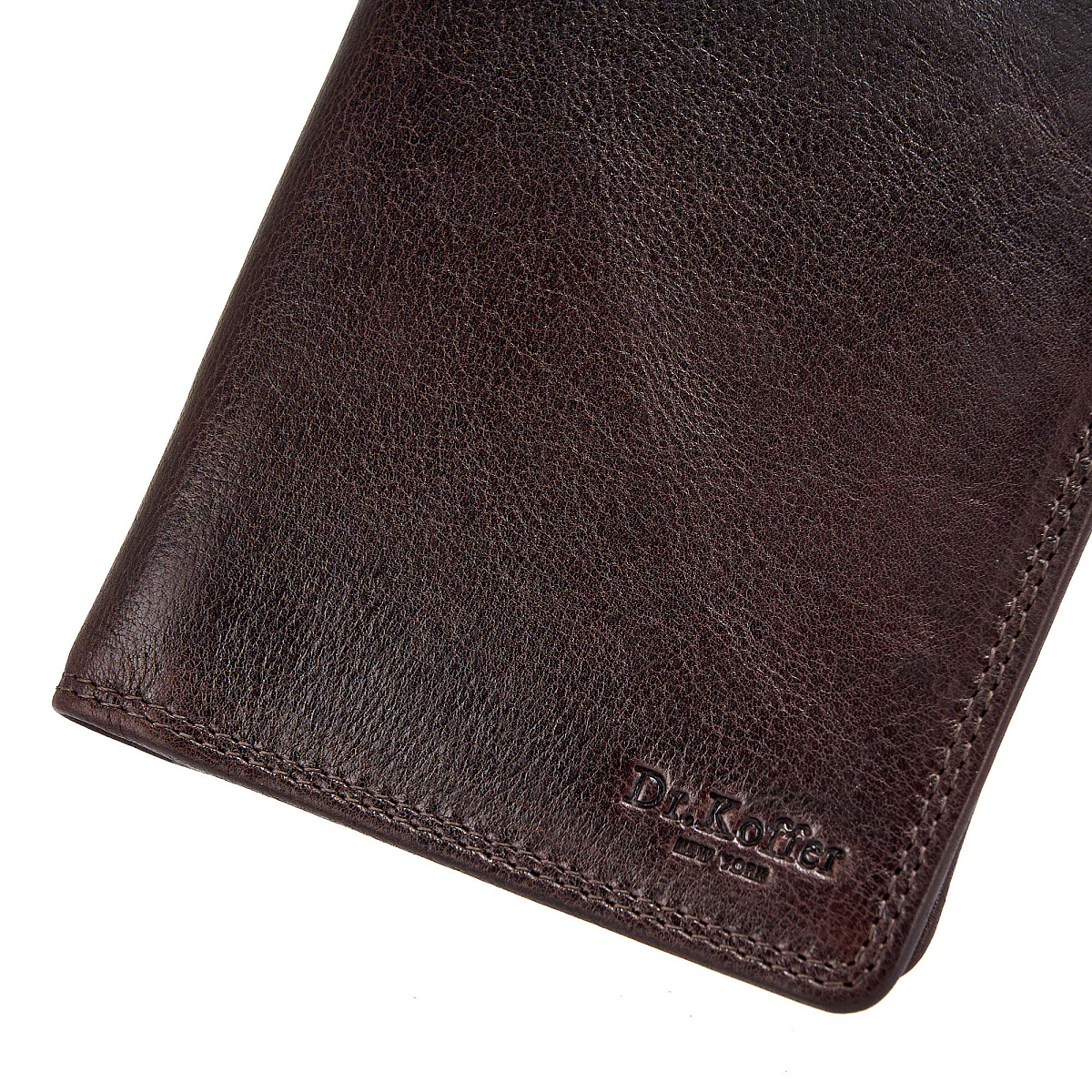 Портмоне Dr.Koffer из натуральной кожи коричневое