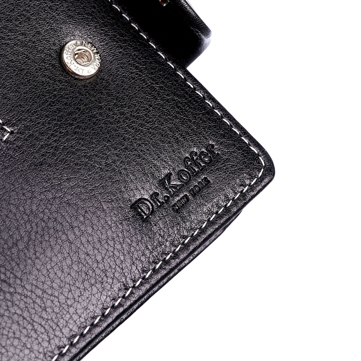 Портмоне Dr.Koffer из натуральной кожи черное