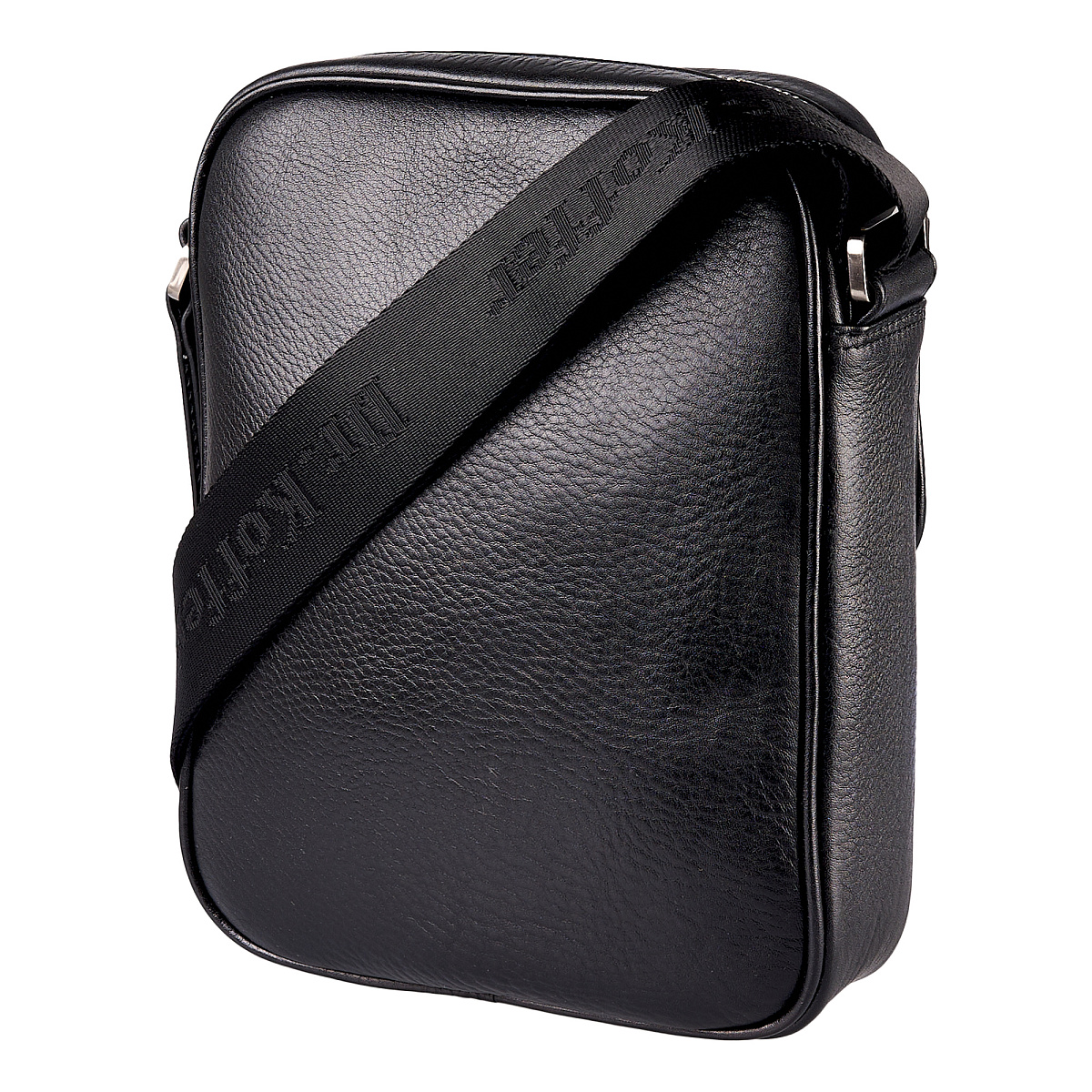 Сумка через плечо Dr.Koffer из натуральной кожи черная