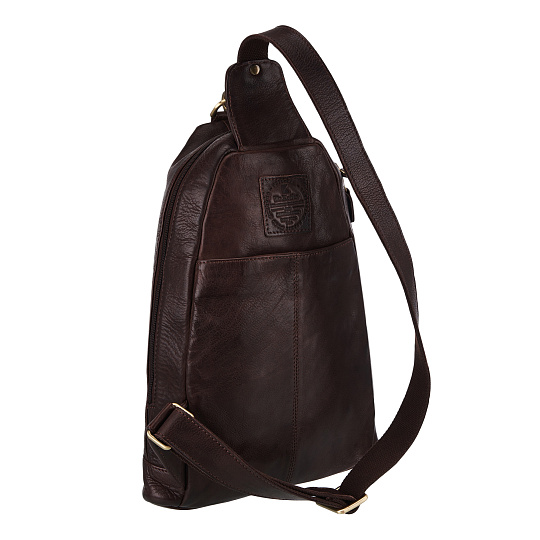 Рюкзак Dr.Koffer из натуральной кожи темно-коричневый