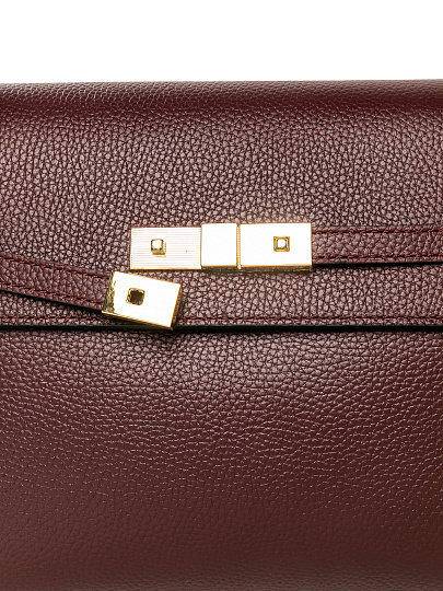 Женская сумка Dr. Koffer из натуральной кожи бордовая