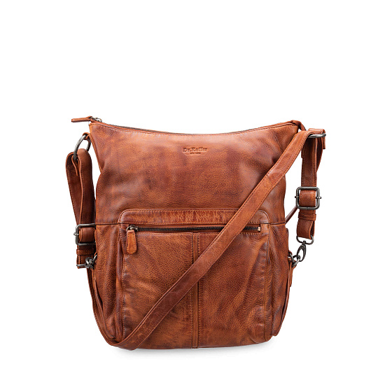 Сумка через плечо Dr.Koffer из натуральной кожи коричневая