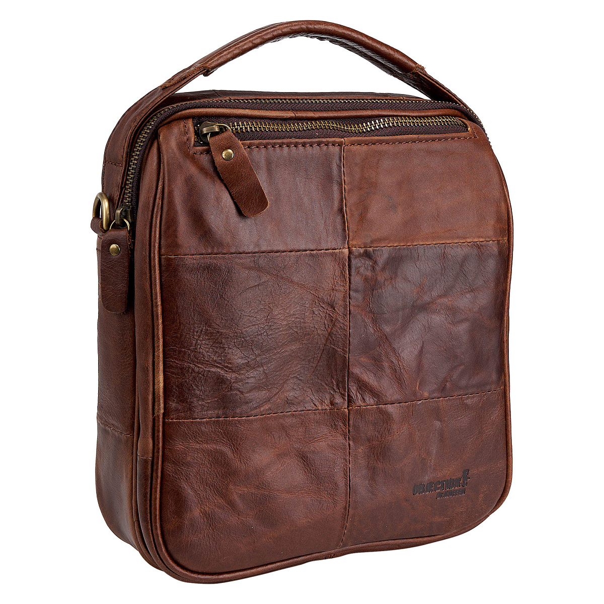 Сумка через плечо Dr.Koffer из натуральной кожи коричневая