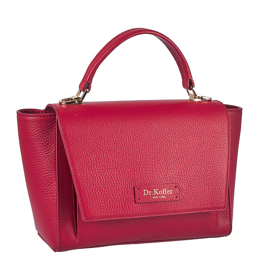 Женская сумка  Dr. Koffer из натуральной кожи красная