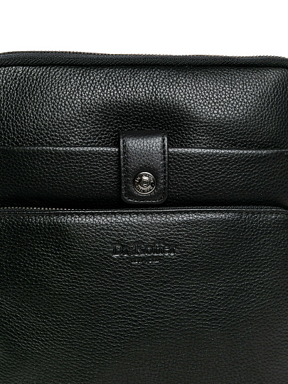 Сумка через плечо Dr.Koffer из натуральной кожи черная