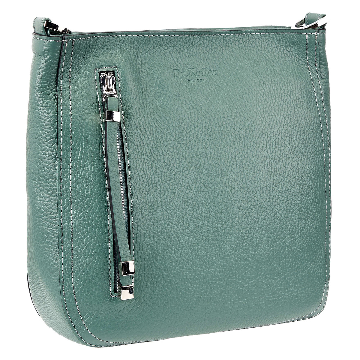 Женская сумка Dr. Koffer из натуральной кожи зеленая