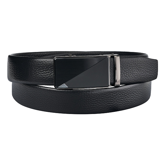 Ремень Dr. Koffer из натуральной кожи черный