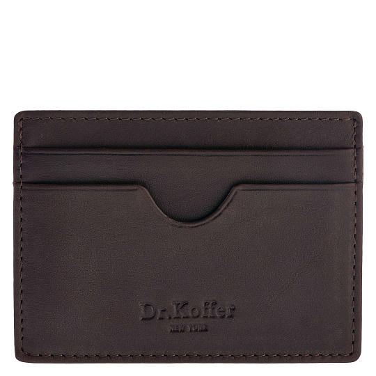 Кредитница Dr.Koffer из натуральной кожи коричневая