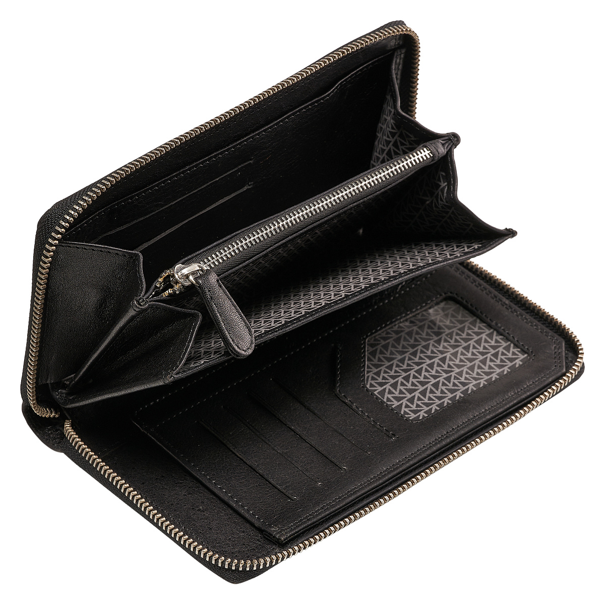 Портмоне Dr.Koffer из натуральной кожи черное