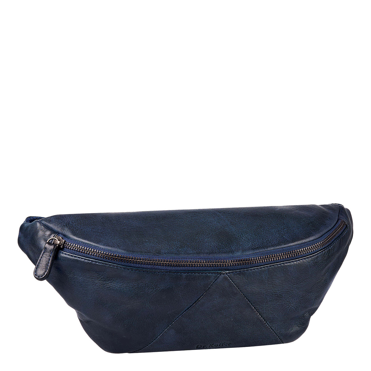 Сумка на пояс Dr. Koffer из натуральной кожи синяя