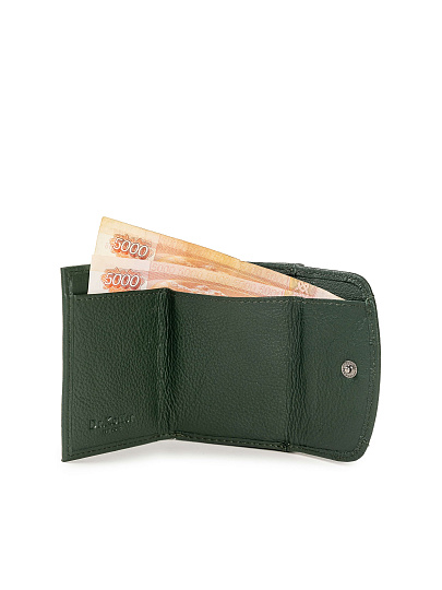 Портмоне Dr.Koffer из натуральной кожи зеленое