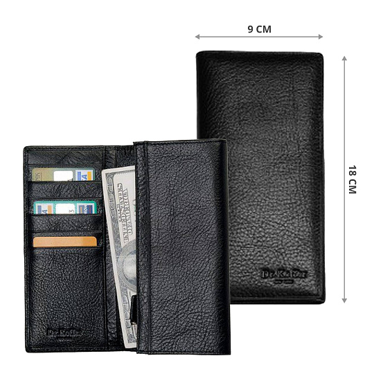 Портмоне Dr.Koffer из натуральной кожи черное