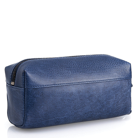 Несессер Dr.Koffer из натуральной кожи синий