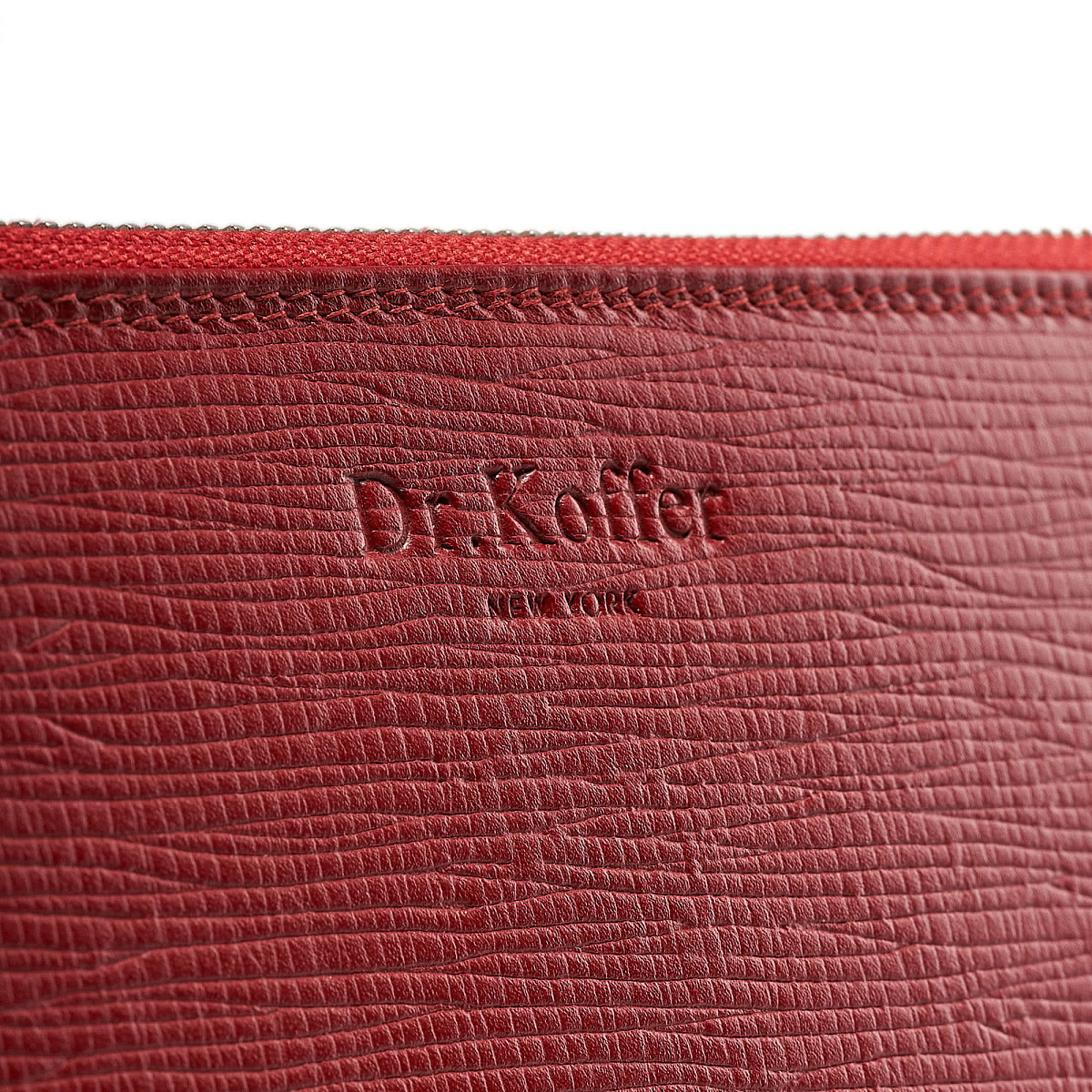 Портмоне Dr.Koffer из натуральной кожи красное