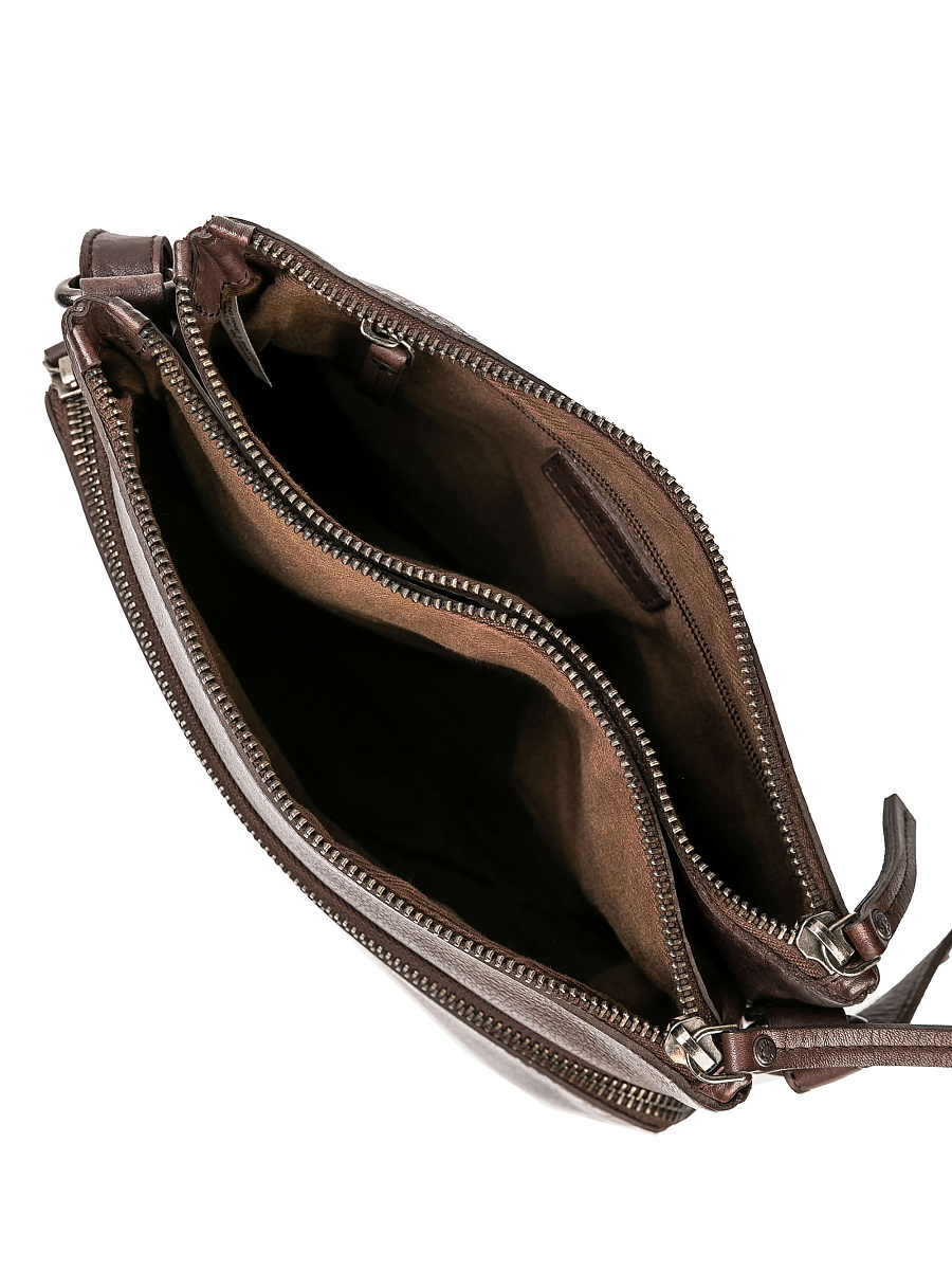 Сумка через плечо Dr.Koffer из натуральной кожи коричневая