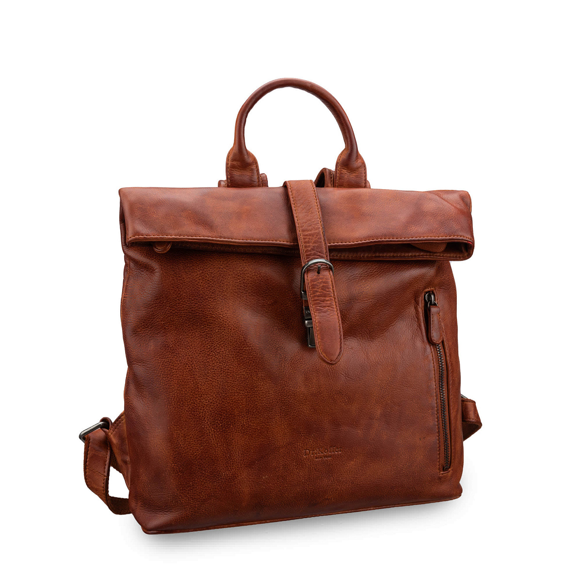 Рюкзак Dr.Koffer из натуральной кожи светло-коричневый