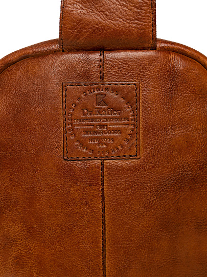 Рюкзак Dr.Koffer из натуральной кожи светло-коричневый