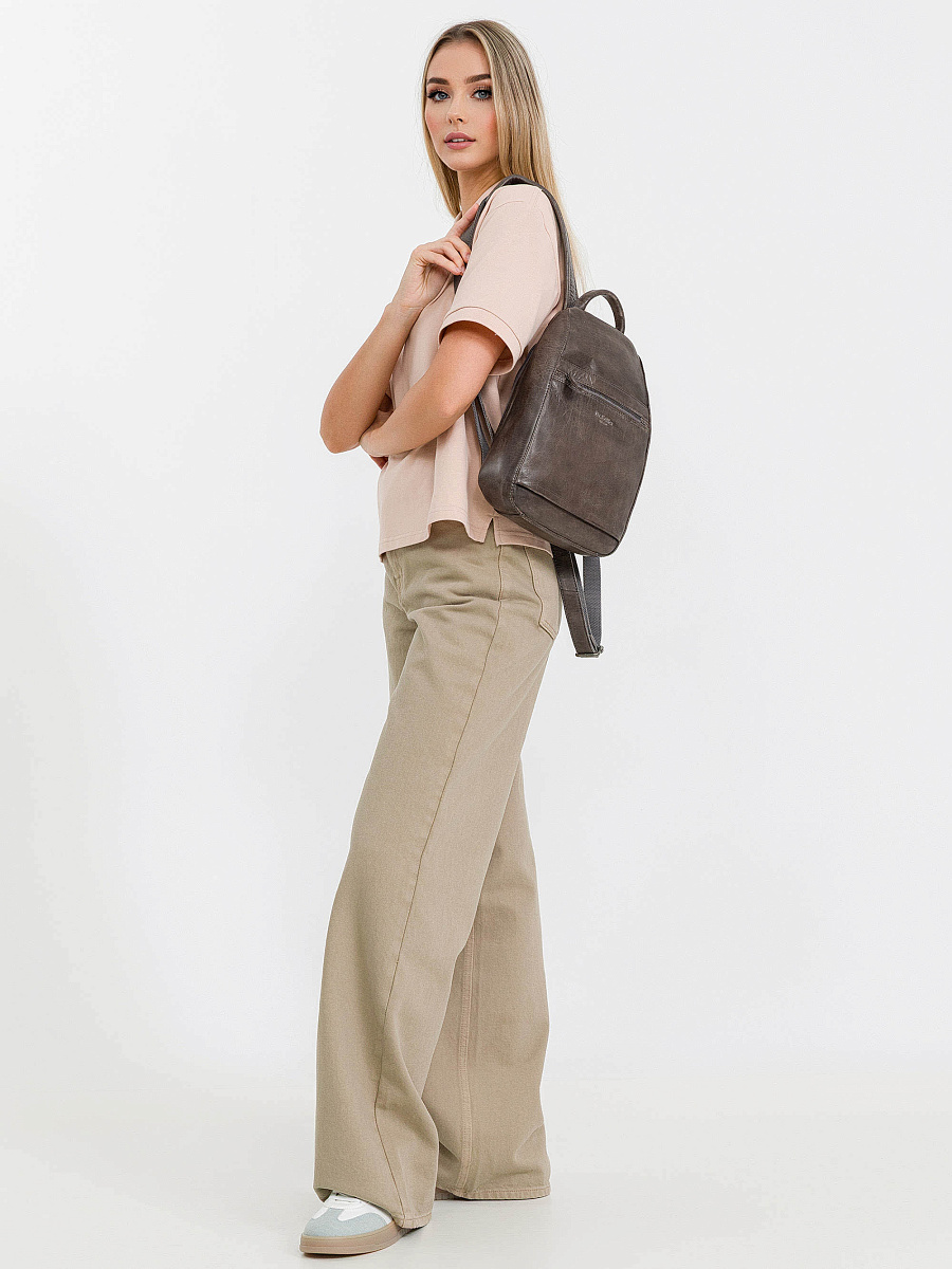 Рюкзак Dr.Koffer из натуральной кожи коричневый