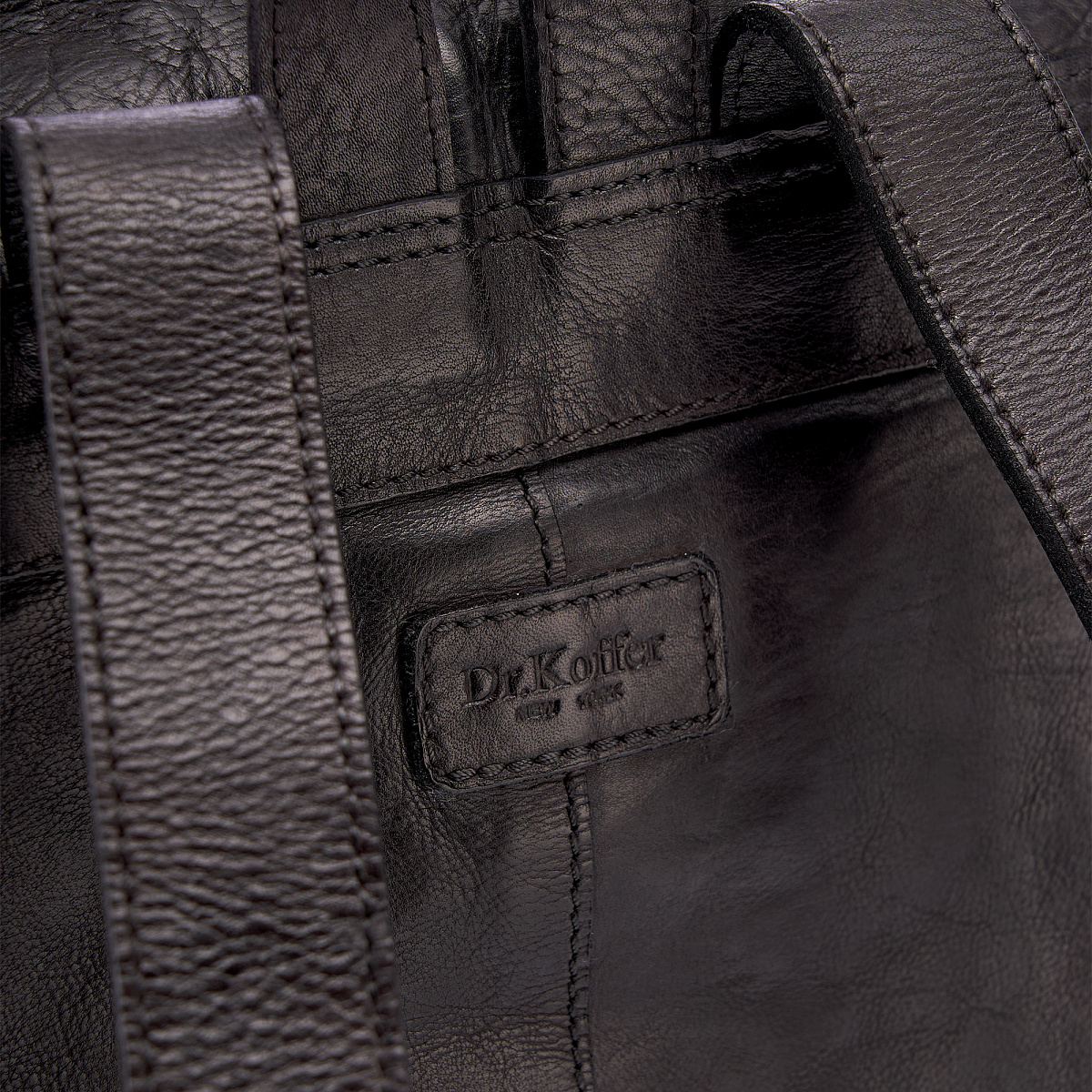 Рюкзак Dr.Koffer из натуральной кожи серый