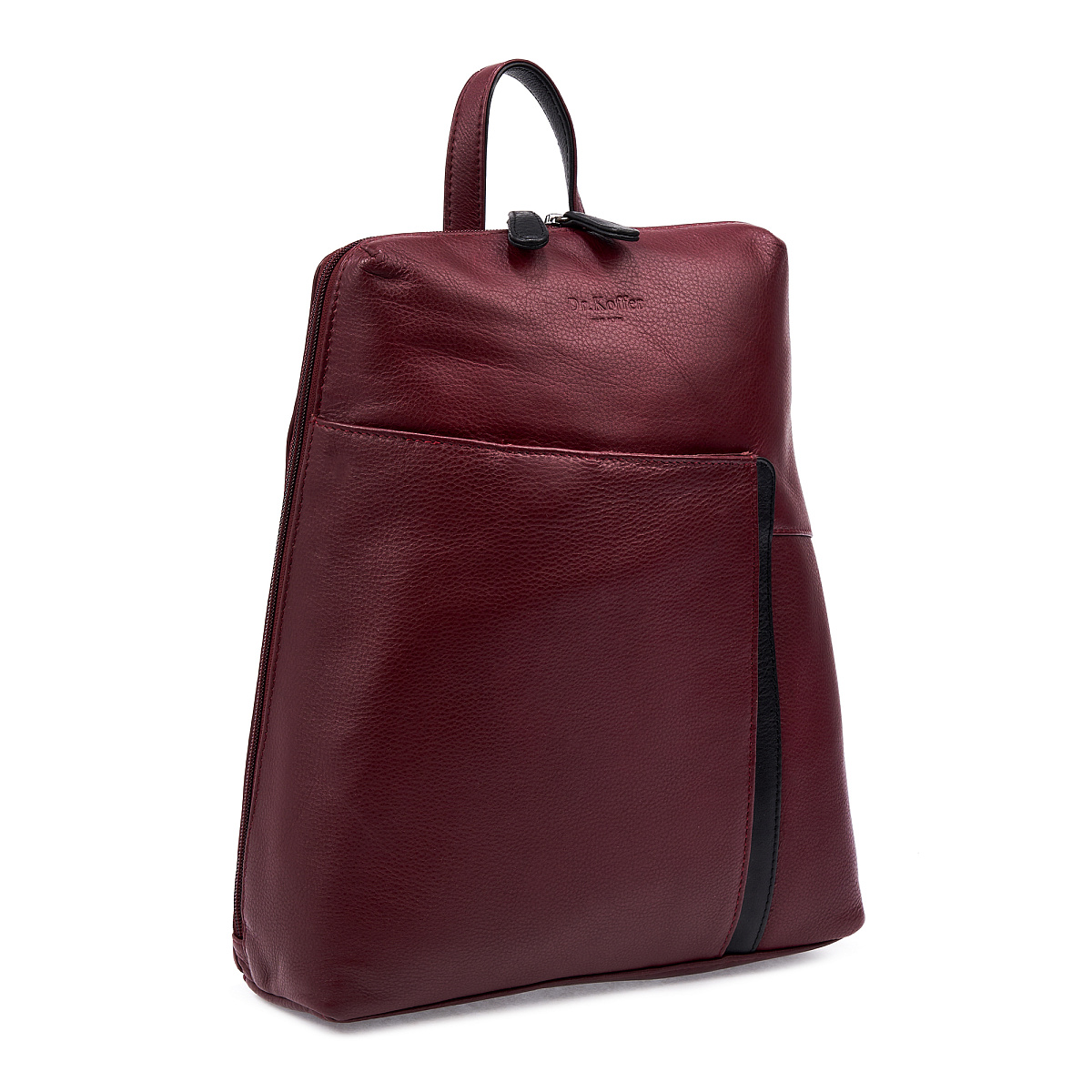 Рюкзак Dr.Koffer из натуральной кожи бордовый