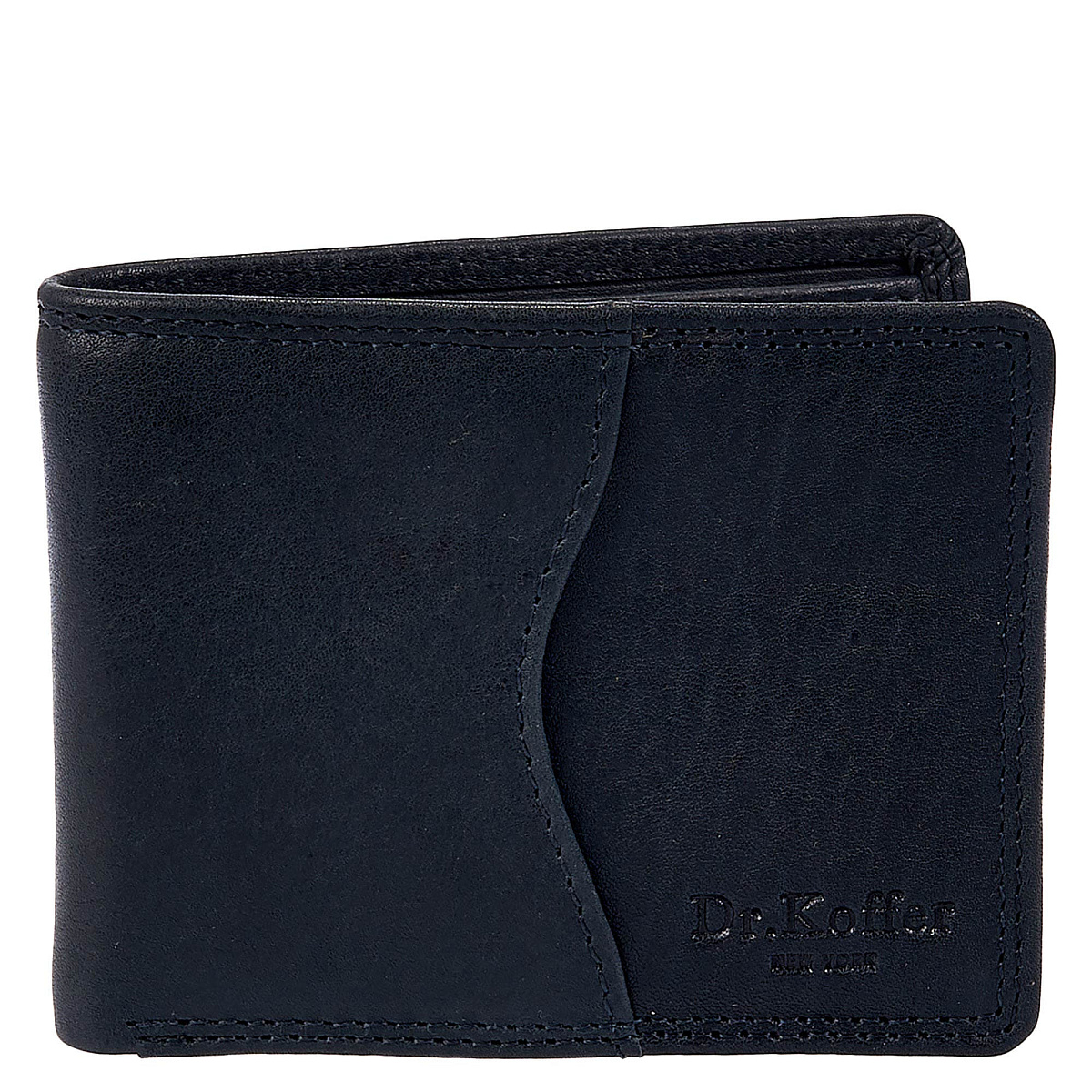 Зажим для денег Dr.Koffer из натуральной кожи синий